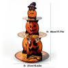 Pumpkin Halloween Dessert Stand 3-Tier Cake Rack Tray Home Decoration Cupcake Stands  Thanksgiving