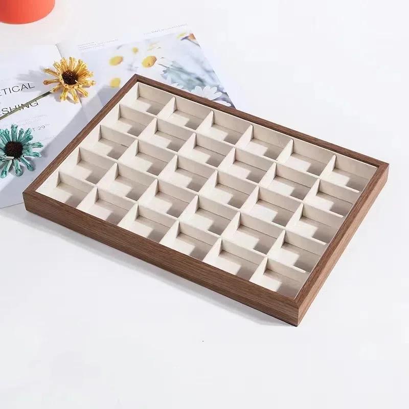 

Black Walnut Patterned Jewelry Tray Jewelry Tray for Viewing, Storage Earrings Necklaces Empty Trays Jewelry Bracelets