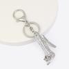 Creative Heels Shape Keychains Luxury Rhinestone Crystal Shoe for Women Girls Phone Pendant Jewelry Accessories Bag Charm