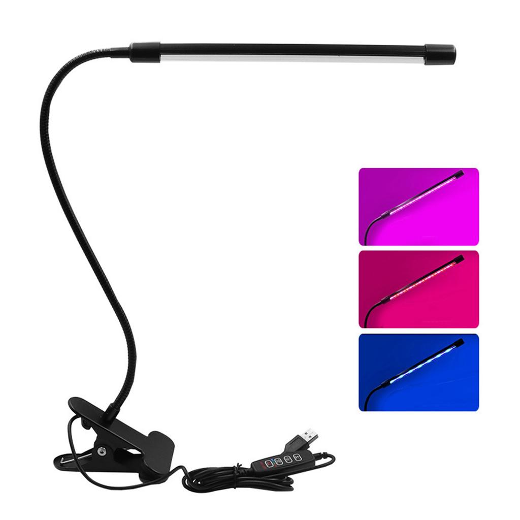 Clip on Plant Flower Succulent Grow Light USB Full Spectrum Indoor Growing Nursery Replenishing Waterproof Light 3H 9H