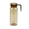 1.1L Large Capacity Ribbed Pitcher With Lid And Handle Transparent Water Jug Drink Storage Pot For Home And Office Use