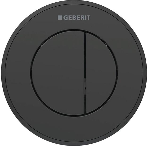 Клавиша смыва Geberit пневматическая Sigma 8см двуделенная черный 116056DW1