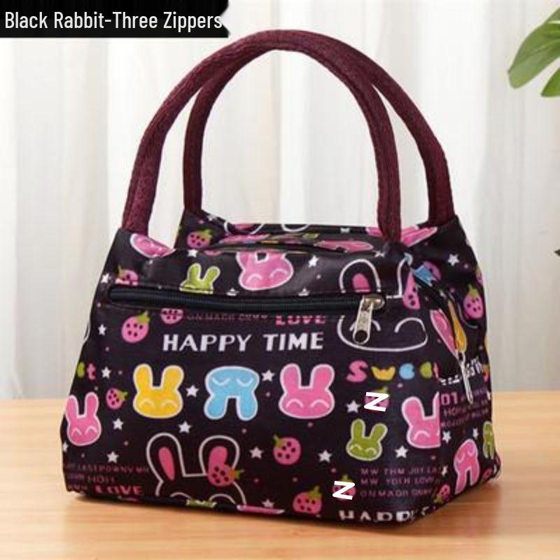 Women's Waterproof Oxford Cloth Handbag & Mummy Canvas Tote - Small Square Bag with Umbrella Pocket