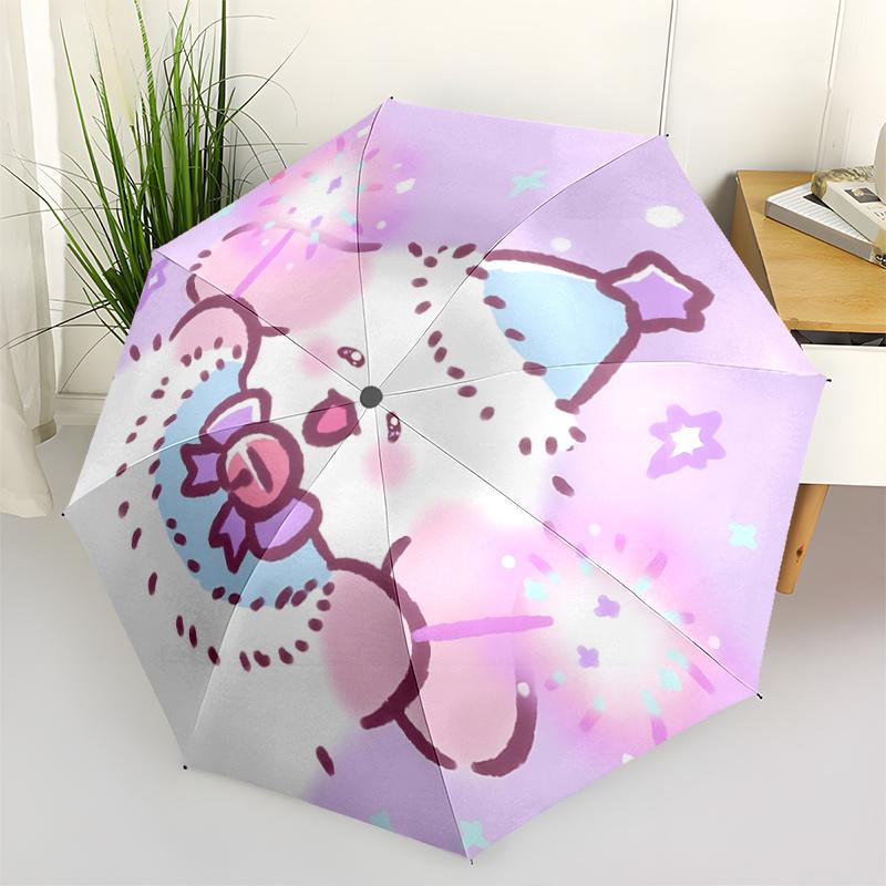 

1pc Magical Fireworks Festival Umbrella: Automatic Opening & Closing, Foldable Design, Iron Frame, Outdoor Use, Perfect Gift for Fans, Travelers, Dail