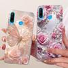 Transparent For Huawei P30 Lite Case Cover Cute Cat Fashion Butterfly Funny Painted Casing MAR-L01A MAR-L21A MAR-LX1A