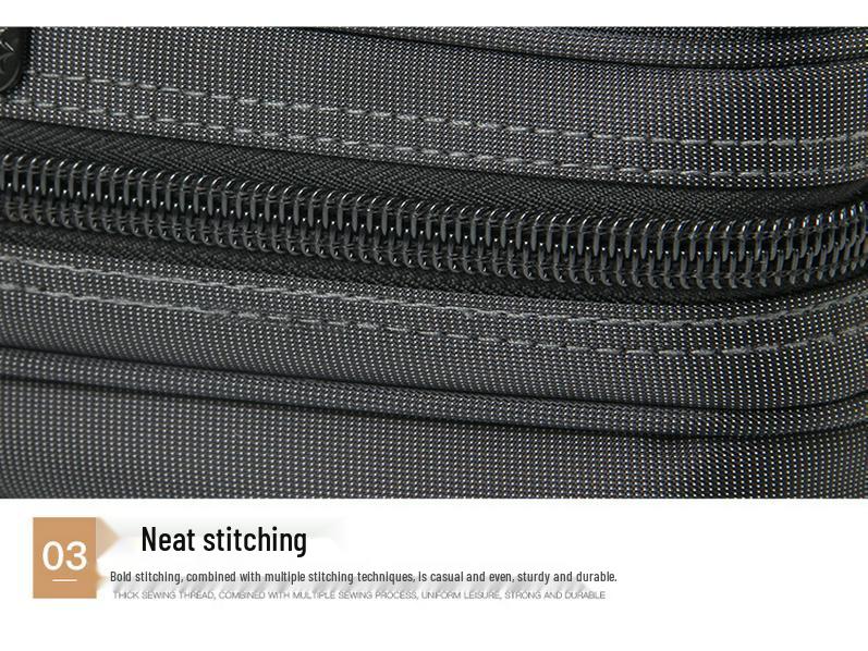 Men's Large Capacity Business Briefcase: Wear-Resistant Oxford Cloth Computer Shoulder Bag