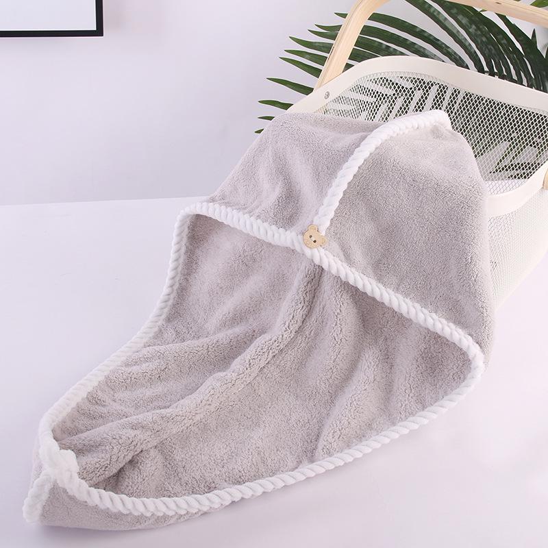 Microfiber Coral Fleece Quick-Dry Hair Wrap Towel