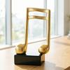 Escultura de Nota Musical Resina Dorada Símbolo Musical Figura Decoración Moderna de Mesa para Sala de Piano Oficina en Casa Centro de Mesa