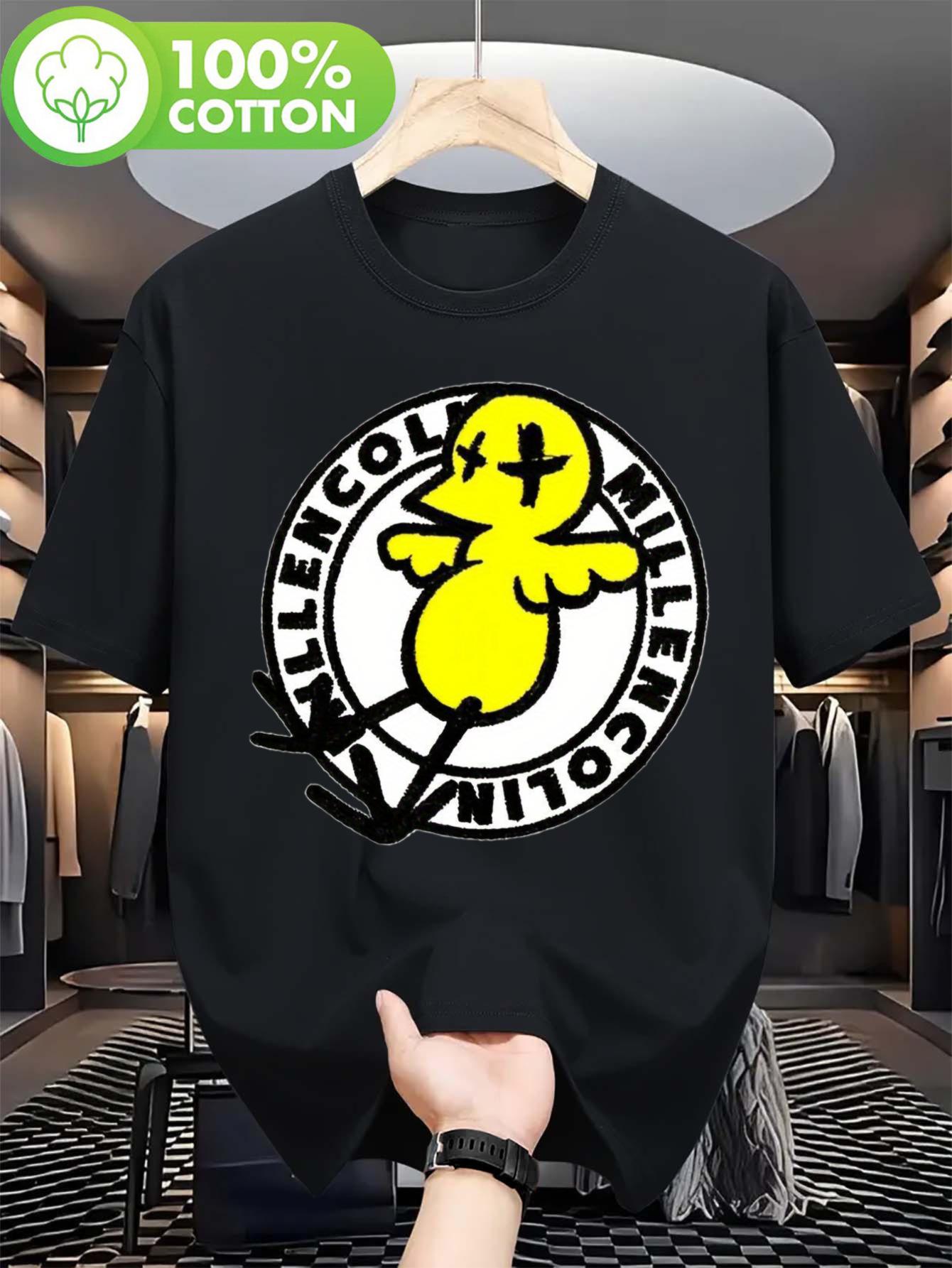 

Футболка Millencolin с узором в стиле панк-рок - Повседневная с круглым вырезом в ретро-аниме стиле, идеальный подарок для мужчин, женщин, родителей и друзей ... S разноцветный