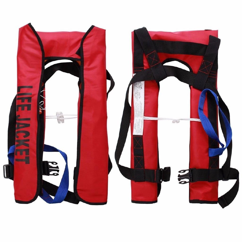 Jacket Life Inflatable Vest 150n Manual Automatic Sailing Boating Aid Buoyancy