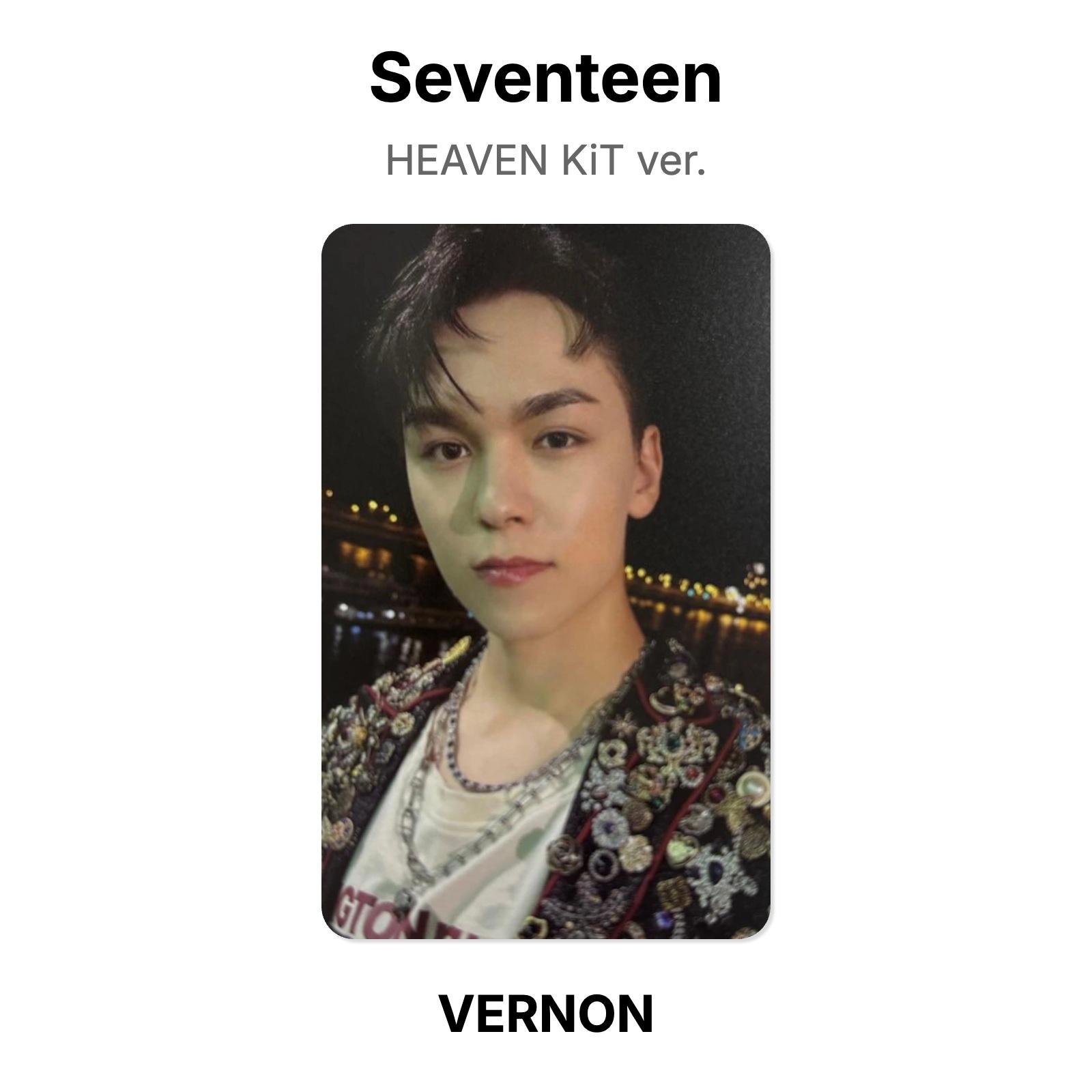 Seventeen HEAVEN KiT версия. Официальная фотокарта VERNON