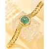 Damenuhr Luxus Strass Goldarmband Uhren Exquisites Kleines Rundes Zifferblatt Damen Armbanduhr Geschenke