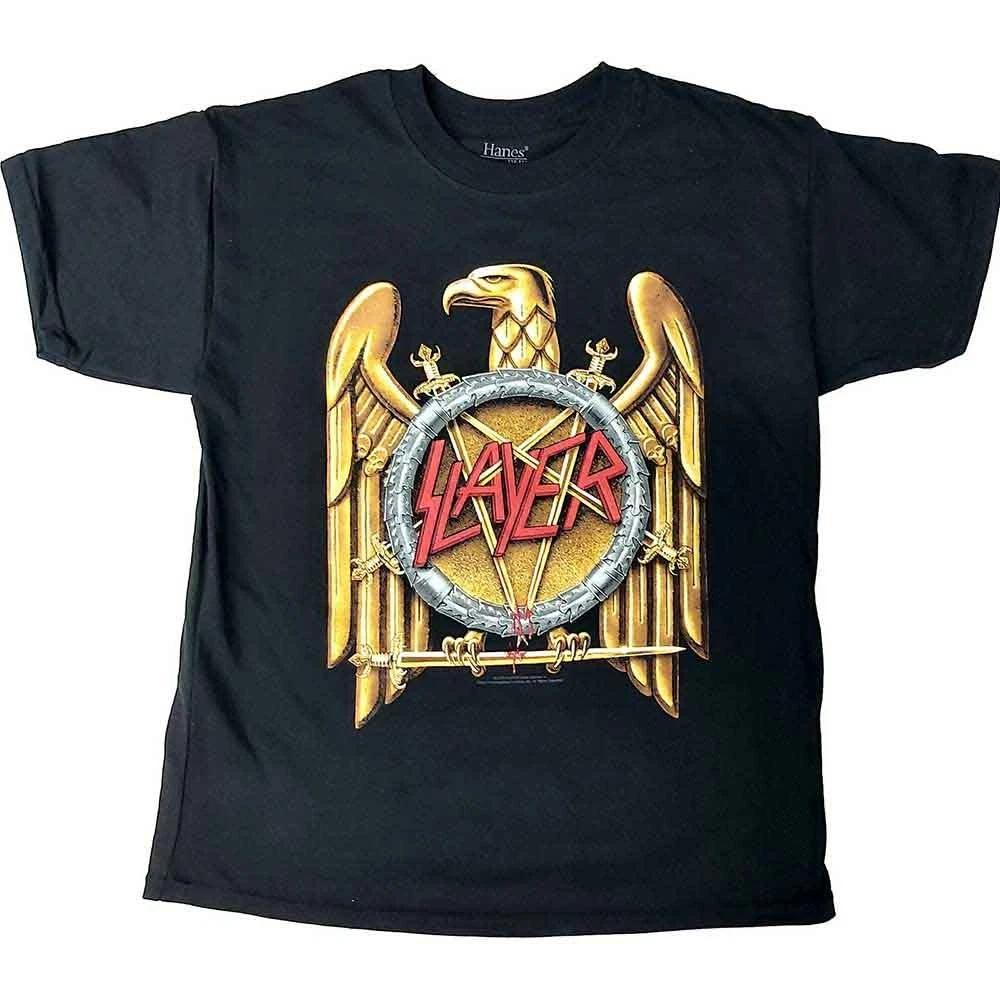 Slayer Gold Eagle Official Childrens Tee T-shirt Boys Kids 130