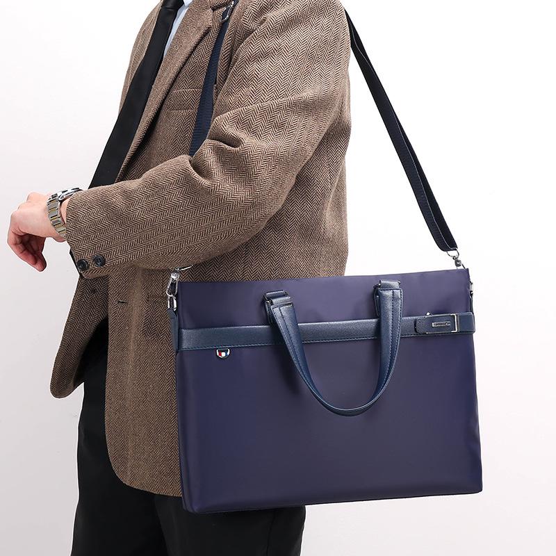 Waterproof Oxford Cloth Wear-resistant Cross-border Business Briefcase, Large Capacity, New 2026 Model