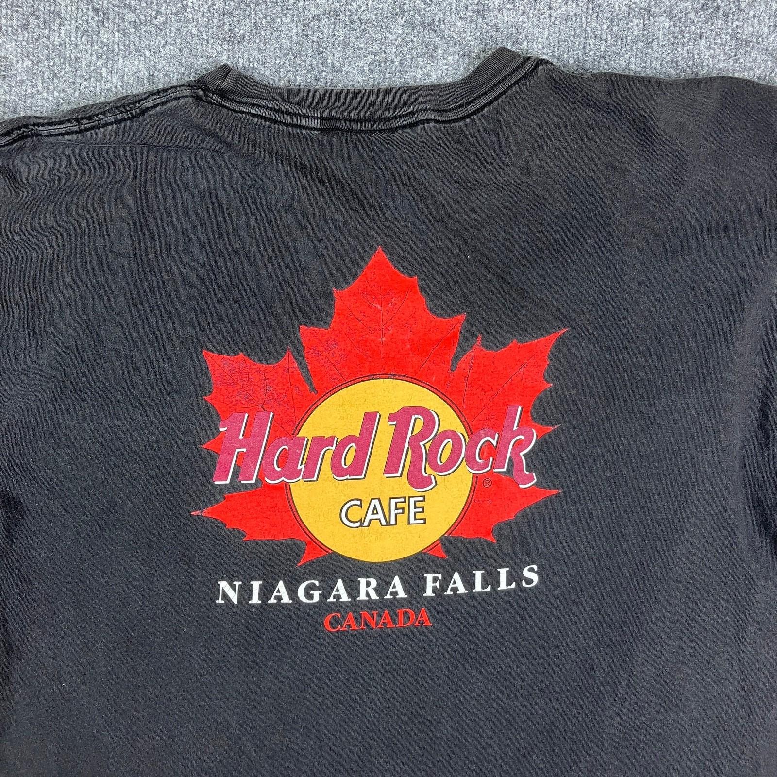 Hard Rock Cafe T-Shirt Mens XL Black Niagara Falls Canada Tourist Graphic Tee XXL