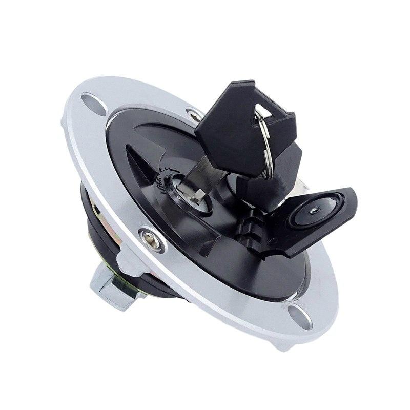 Motorsykkellåsbryter 2 nøkler Erstatt bensintanklokk for Kawasaki Z750 Z750R Z800 Z1000 Z1000SX ZX1000 Ninja 1000