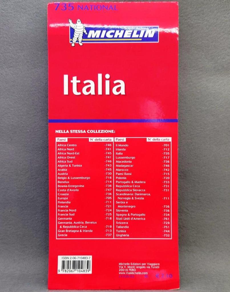 [USED] Italian Book Osteria Michelin Map