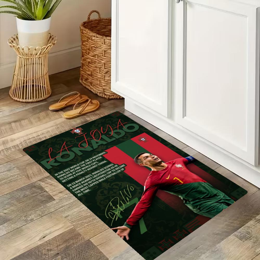 Cristiano Ronaldo Kitchen Carpet Nonslip Floor Mat Ideal For Indoor And Outdoor Entryway Door Mat Laundry Room Bathroom Foot Mat