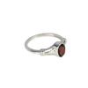 Natural Red Garnet Ring, Birthstone Ring, Dainty Women Ring, Solitaire Ring, Solid 925 Sterling Silver Ring, Engagement Gift, Ring For Her
