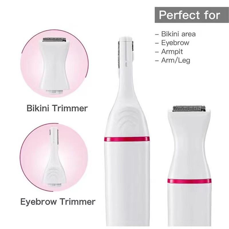 1/2/3/5PCS 5 in 1 Electric Epilator Painless Trimmer For Eyebrow Body Bikini Facial Hair Removal Hair Shaver Multifunction