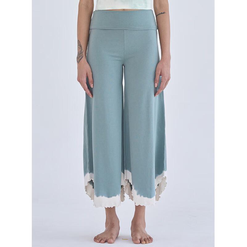 OEING Modal Tie-Dye Yoga Wide-Leg Capris S