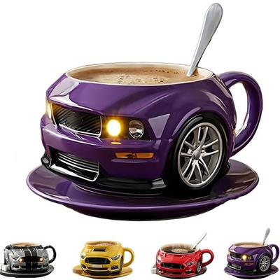 Durable Coffee Mugs Handcrafted Water Cup Fun Car Shaped Coffee Cup  for Desktop Ornament