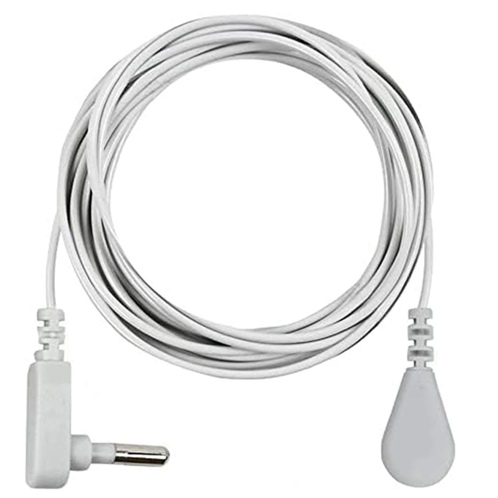 

450cm*15FT White Wire Grounding Cable Earth Connector Grounding Interface Suitable for Pillowcases Bedding Foot Mats Plush Pads білий