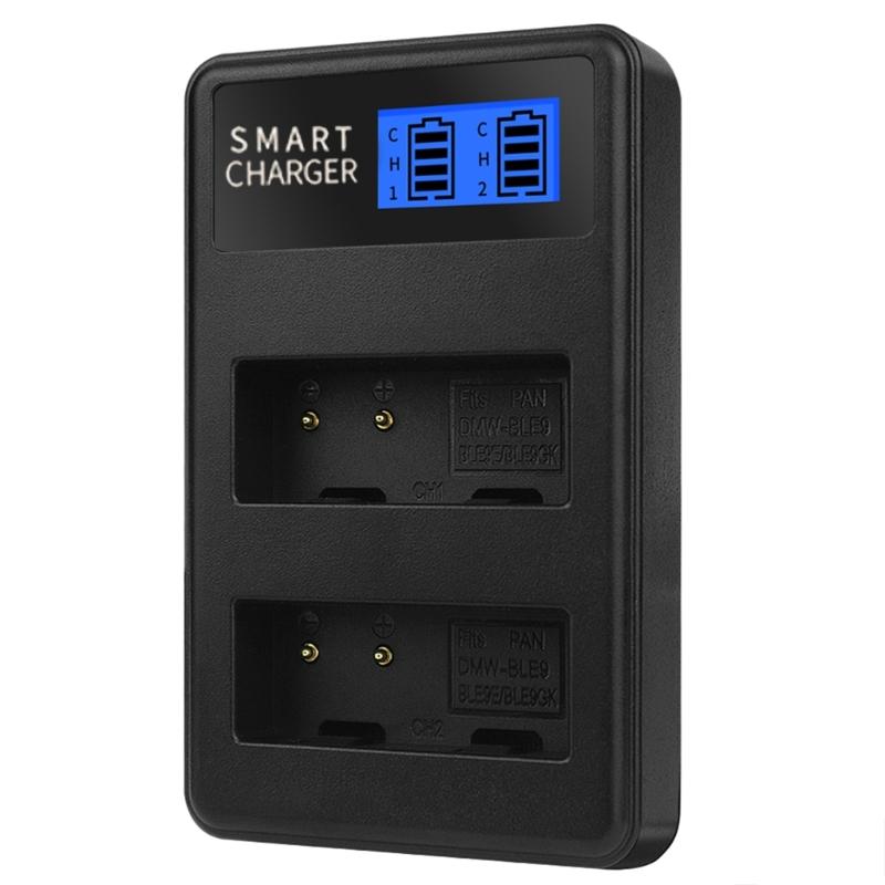 Quality Double Slot Charger with LCD Display Fast and Convenient Charging Solution for DMC GF6 GX7 GF3 GF5 GX80 BLG10