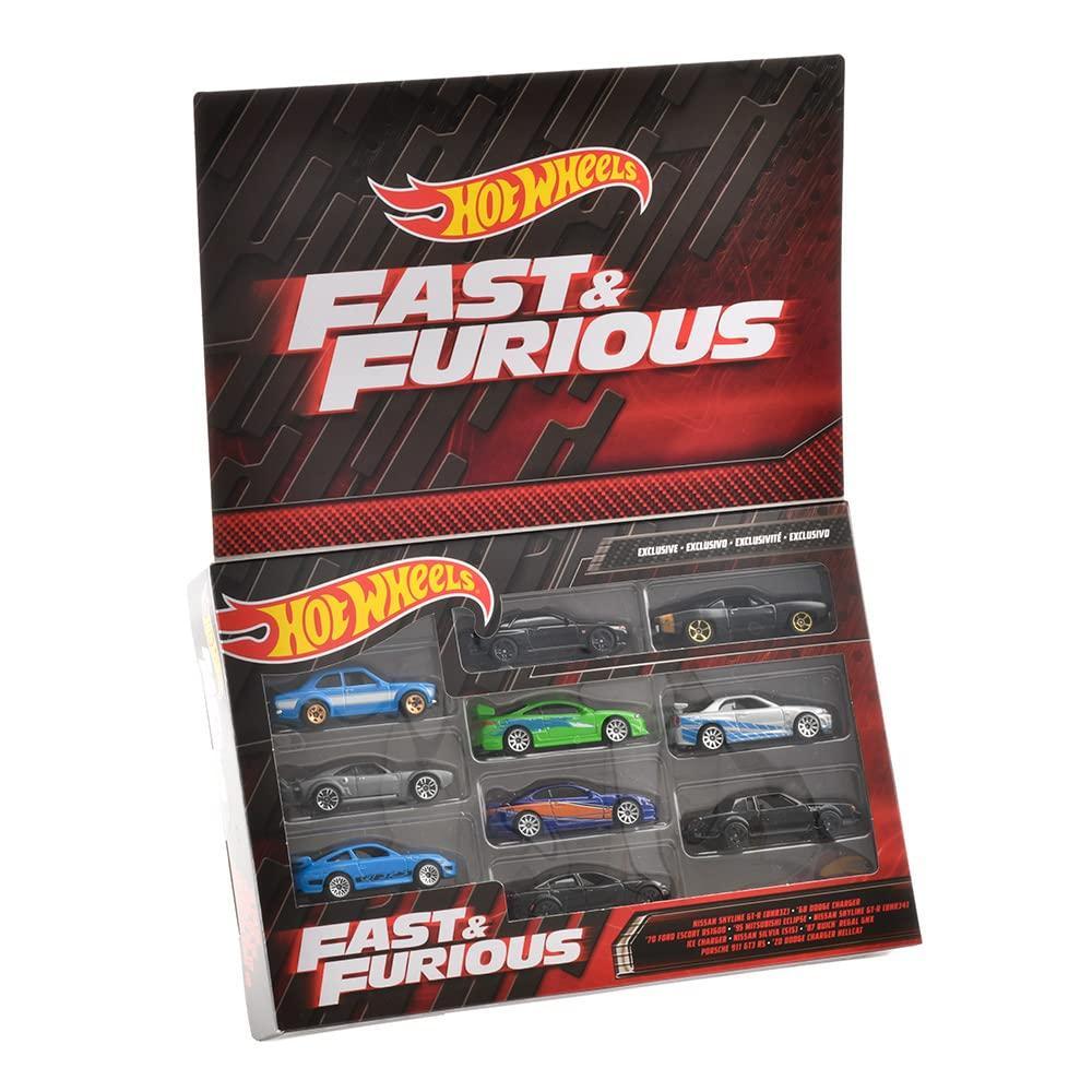 Hot Wheels Pack Velozes e Furiosos HNT21 com 10 Carros & [A partir de 3 anos]