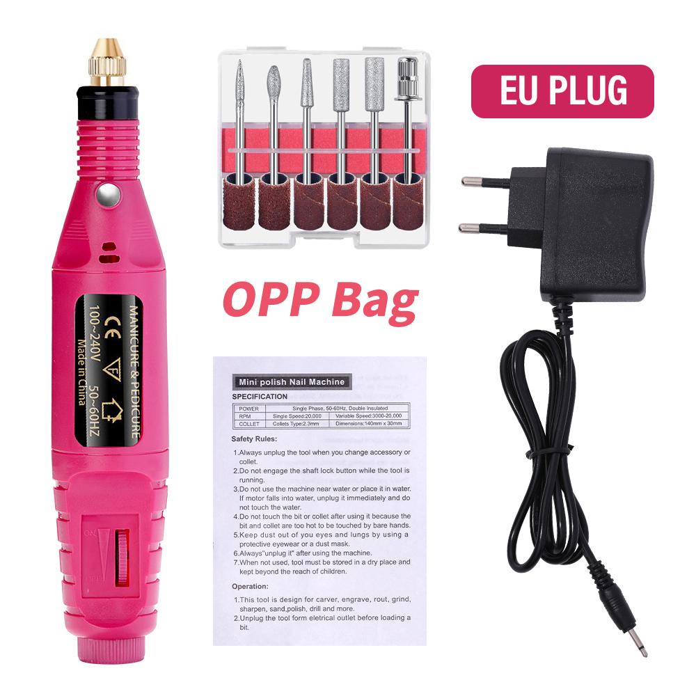 7 Color Portable Nail Polishing Machine NEW Nail Drill Machine Electric Nail Sander Nail Accessories Milling Cutter For Manicure