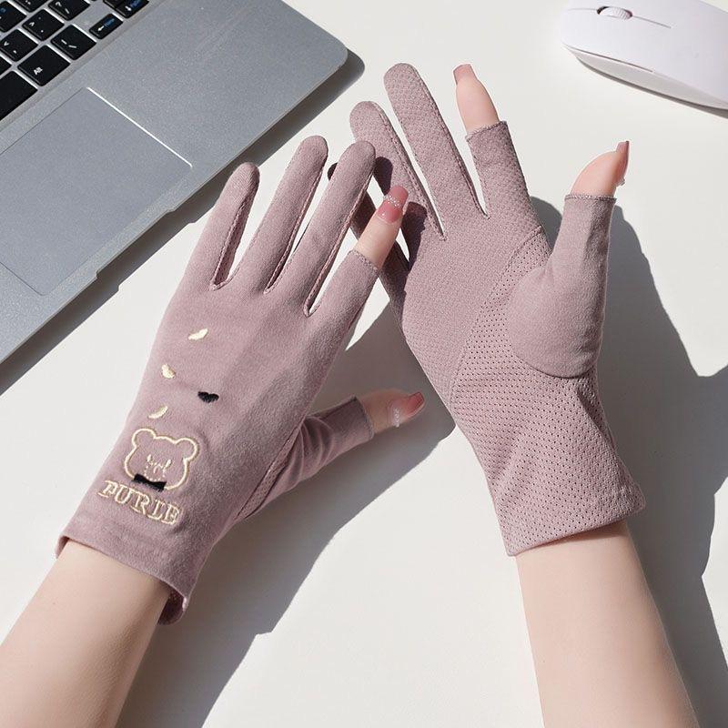 Sunscreen gloves spring and summer UV protection thin