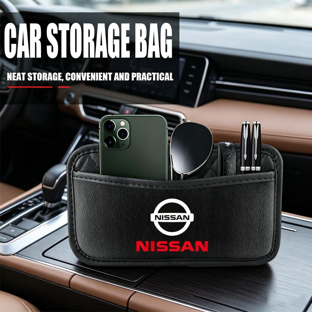 For Nissan ArR4Hub Cap Car Interior Storage Bag Seat Back/door/center Console Storage Bag For Nissan Xtrail Qashqai Note Juke Sentra Nismo Leaf