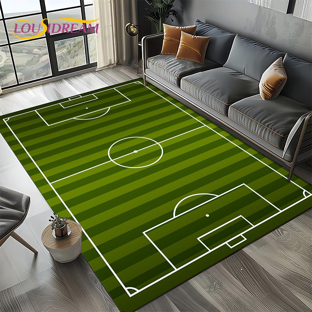 27 Style Football Field Soccer Sport Carpet Rug for Living Room Bedroom Home Sofa Decoration,Kids Area Rug Non-slip Floor Mat
