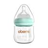 Aubeni 150ML Wide Mouth Glass Baby Bottle, Anti-Choke & Anti-Colic, for Newborns 0-6 Months