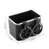 Minimalist Creative Foldable Car Cup Holder with Multi-Functional Tissue Box and Armrest Storage Box