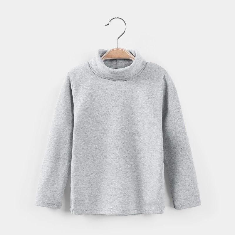 Camiseta de Algodón de Cuello Alto y Manga Larga para Niños 2024 – Capa Base Acogedora y a la Moda para Otoño/Invierno para Niños y Niñas.