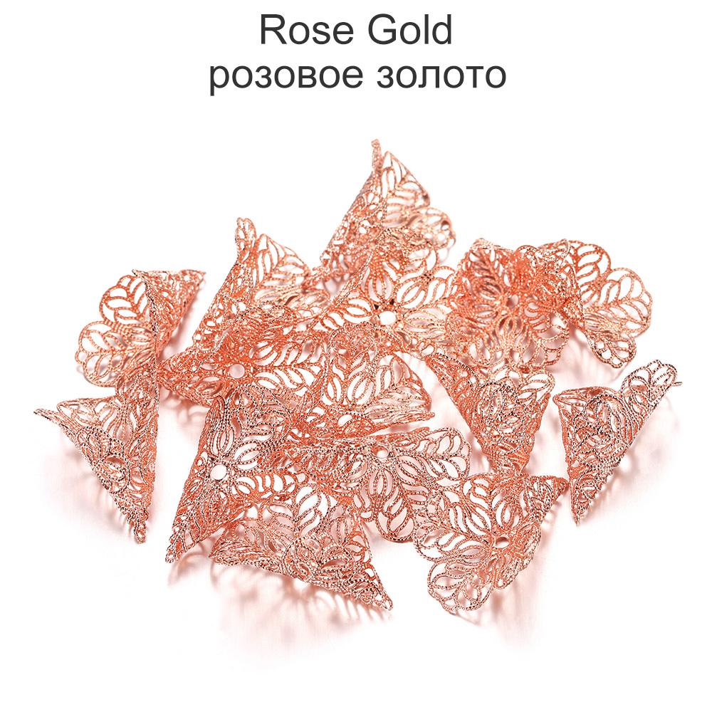 20 piezas 23x28mm Tapones de Cuentas Dijes Antiguos Colgante Forma de Flor Para Fabricación de Joyas Suministros DIY Pendientes Accesorios