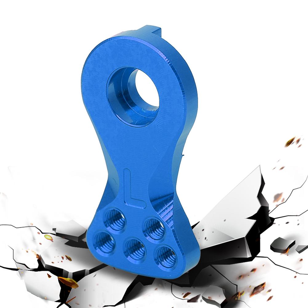 Aluminum Alloy Buffer Metal Steering Arm 23T Fit for 1 10 1 8 Car Model (Blue N10228NB)