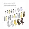 50Pcs Cold Rolled Steel Shelf Support Pegs Electroplated Finish Various Sizes For Home Cabinet Wardrobe Bookshelf
