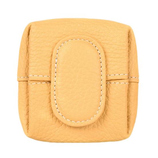 

Кошелек для монет водонепроницаемый искусственная кожа кнопка закрытия ключ наушники сумка для хранения жёлтый