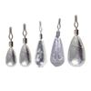 50pcs Saltwater Fishing Weights Fishing Bottom Sinkers Weight Bass Casting Fishing Weights Sinkers 360 Degree Rotating