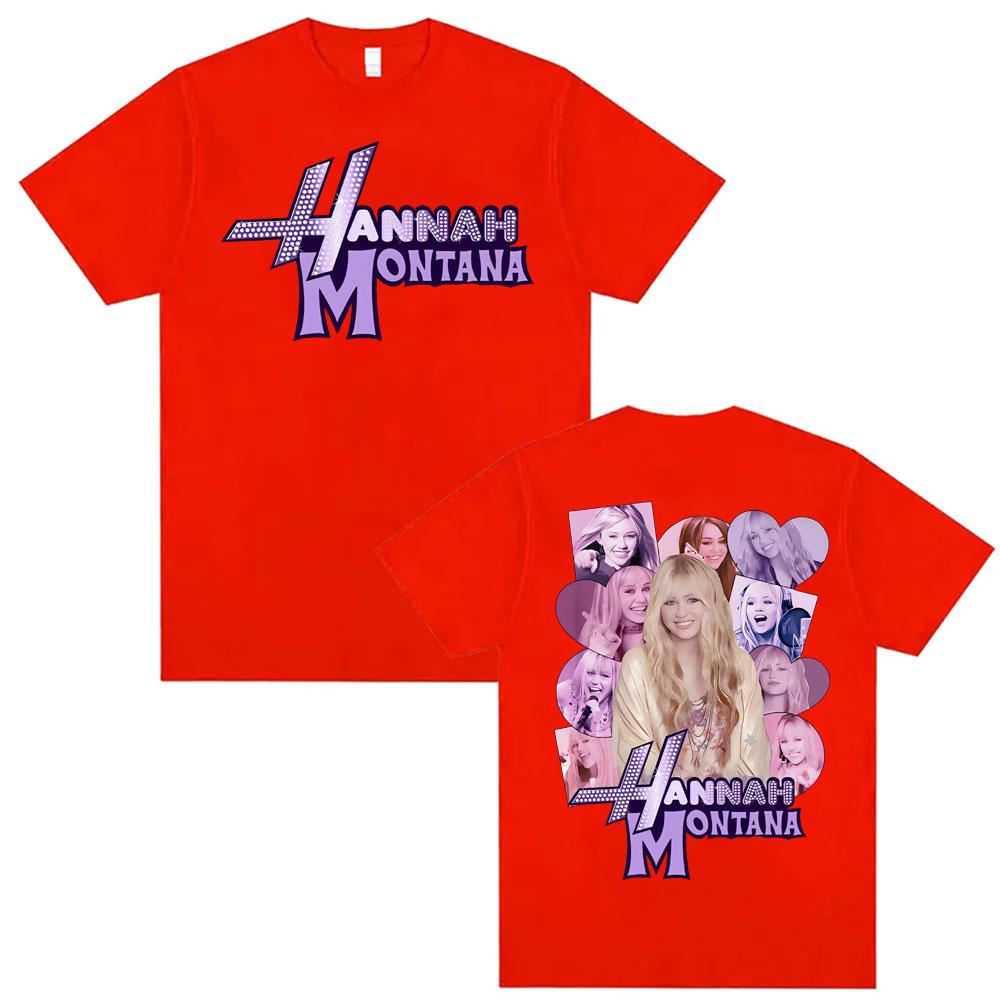 

Pop Star Hannah Montana Emotions Pink T Shirts Men Women Fashion Trend High Quality Tshirt Aesthetic Casual 100 Cotton T Shirt S