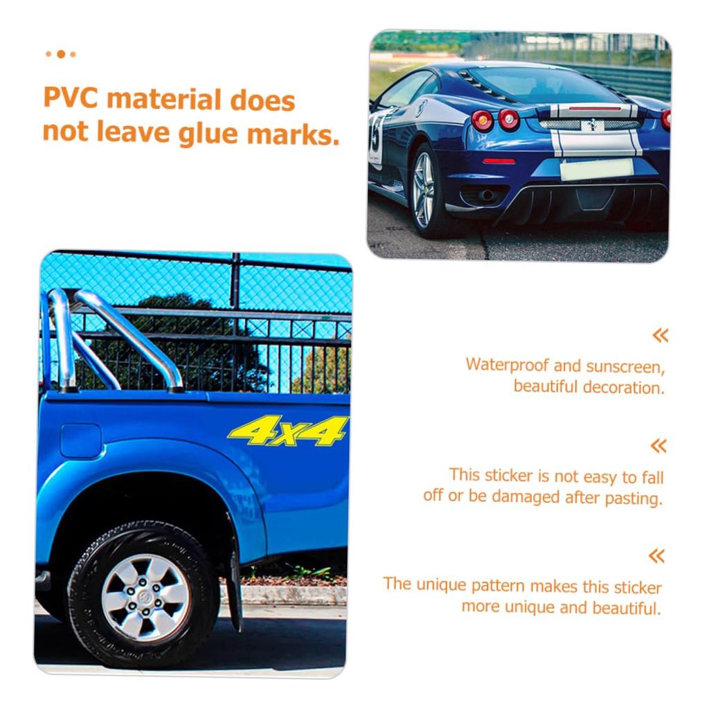 OUNONA Car Sticker, Car Decal, Hide Scratches, Dents, Set of 2, Car Stickers, Waterproof,