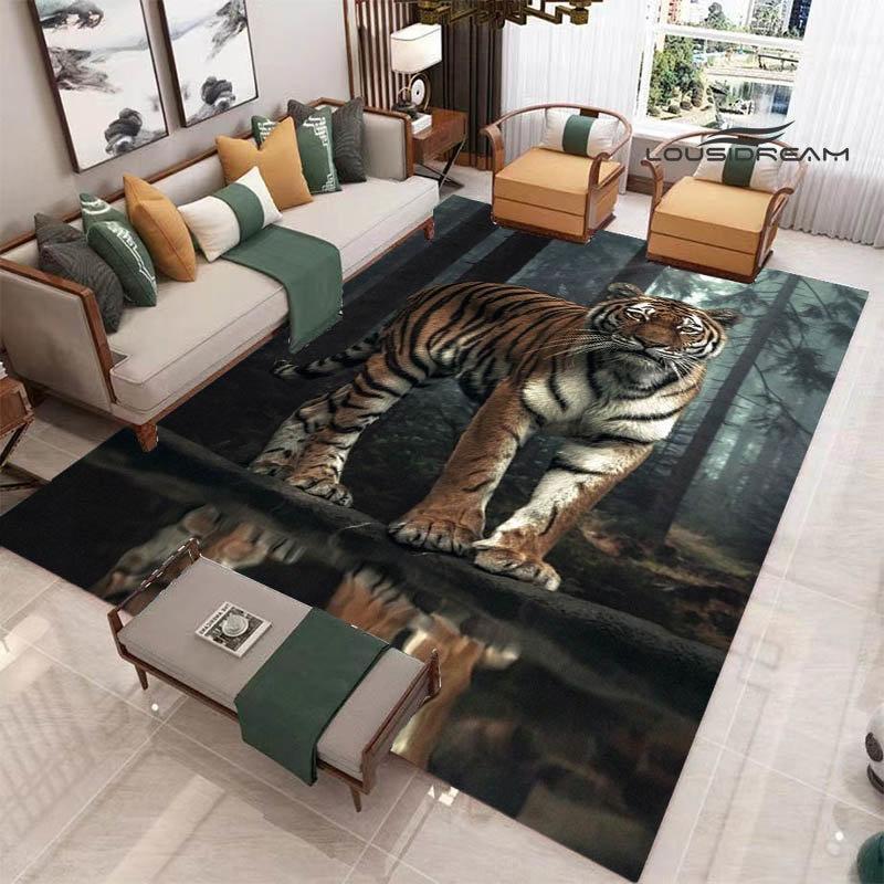 3D Tiger Printed Carpet Fashion Yoga Mat Photography Prop Room Decor  Area Rug  Carpets for Living Room
