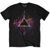 Pink Floyd 'Dark Side of The Moon Pink Splatter' (Black) T-Shirt