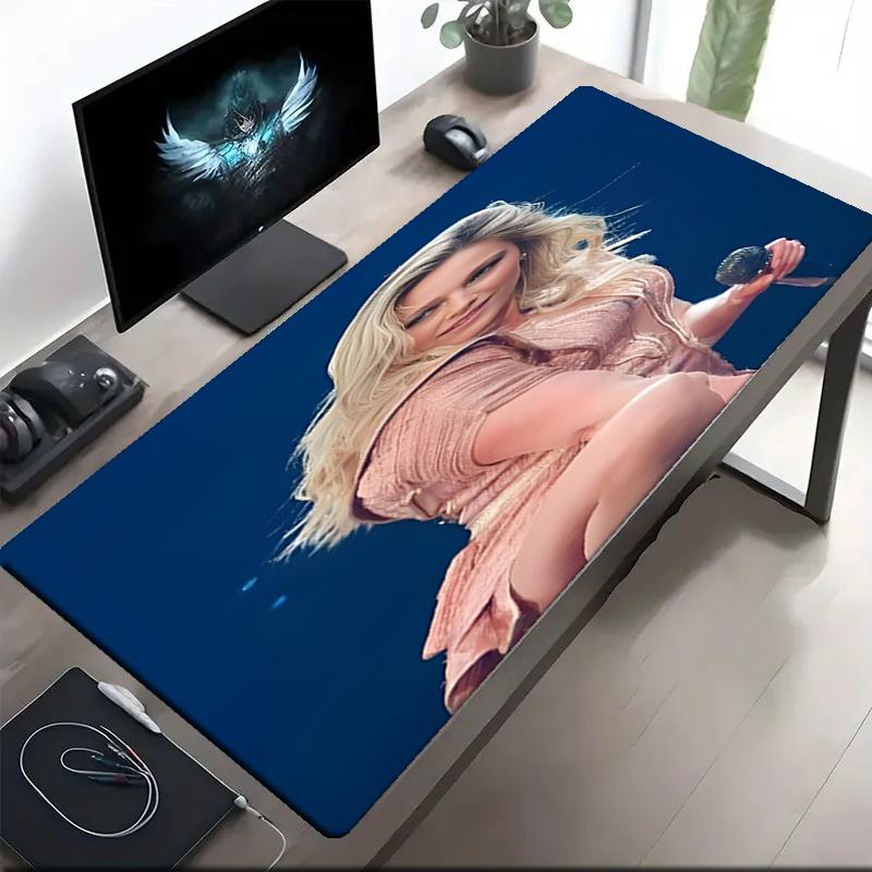 Helene Fischer Theme Mouse Pad, Non Slip Rubber Base, Multifunctional Office & Home Decor, Perfect for Workspace Personalization.
