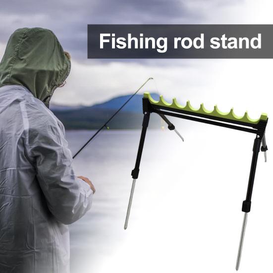 Telescopic Fishing Rod Holder Durable Construction High Stability Strong Load-bearing Non-Slip Fishing Pole Organizer