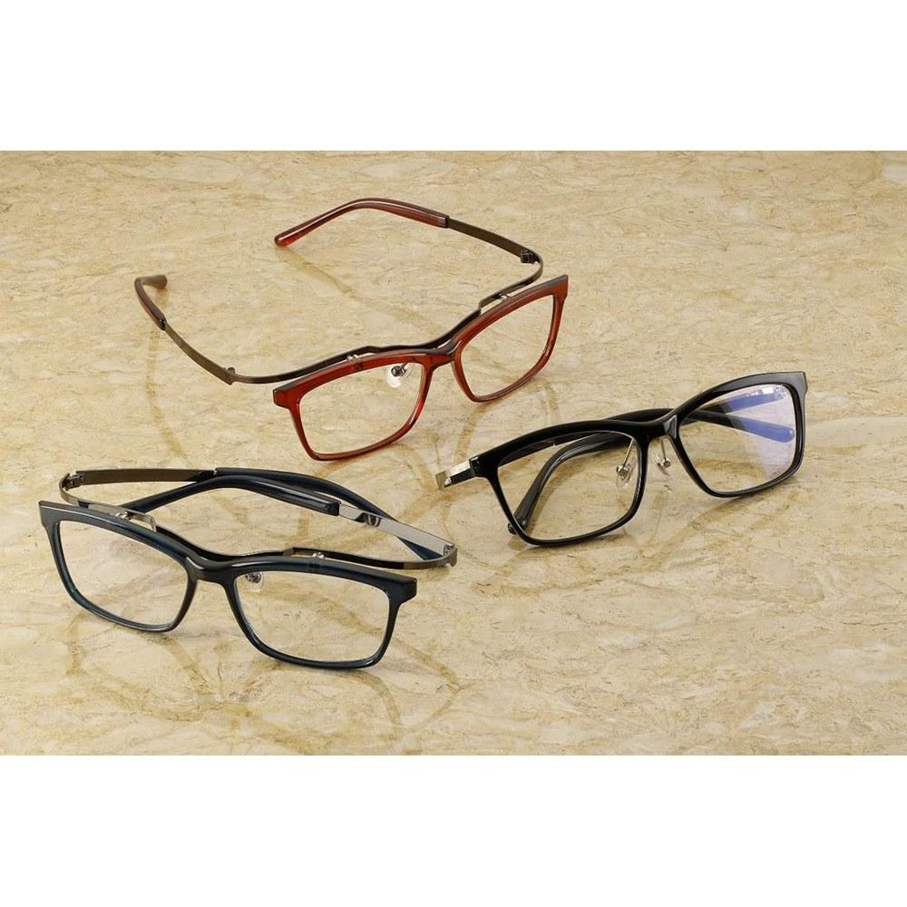 HobbyJAPAN Smartphone Flip-up Glasses Magnifier Wellington Style Clear Navy 1.6x Magnification
