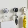 Rotating Suction Cup Hooks with Vacuum Lock Heavy-Duty Waterproof Hooks Reusable Space-Saving Organizer for Bathroom Kitchen