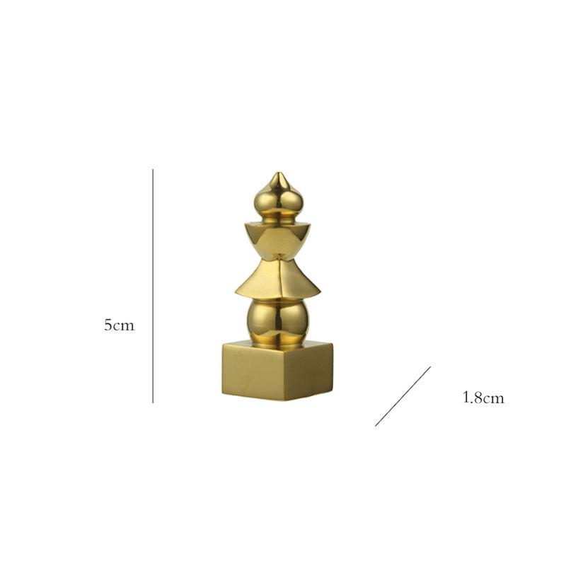 Buddhistisches Feng Shui Messing Fünf-Elemente-Pagoden-Amulett Pagode Glücks-Amulett Himmel und Erde Heimdekoration Tibetische Schätze Handwerkskunst